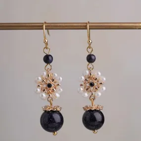 Dangle Earrings: Onyx