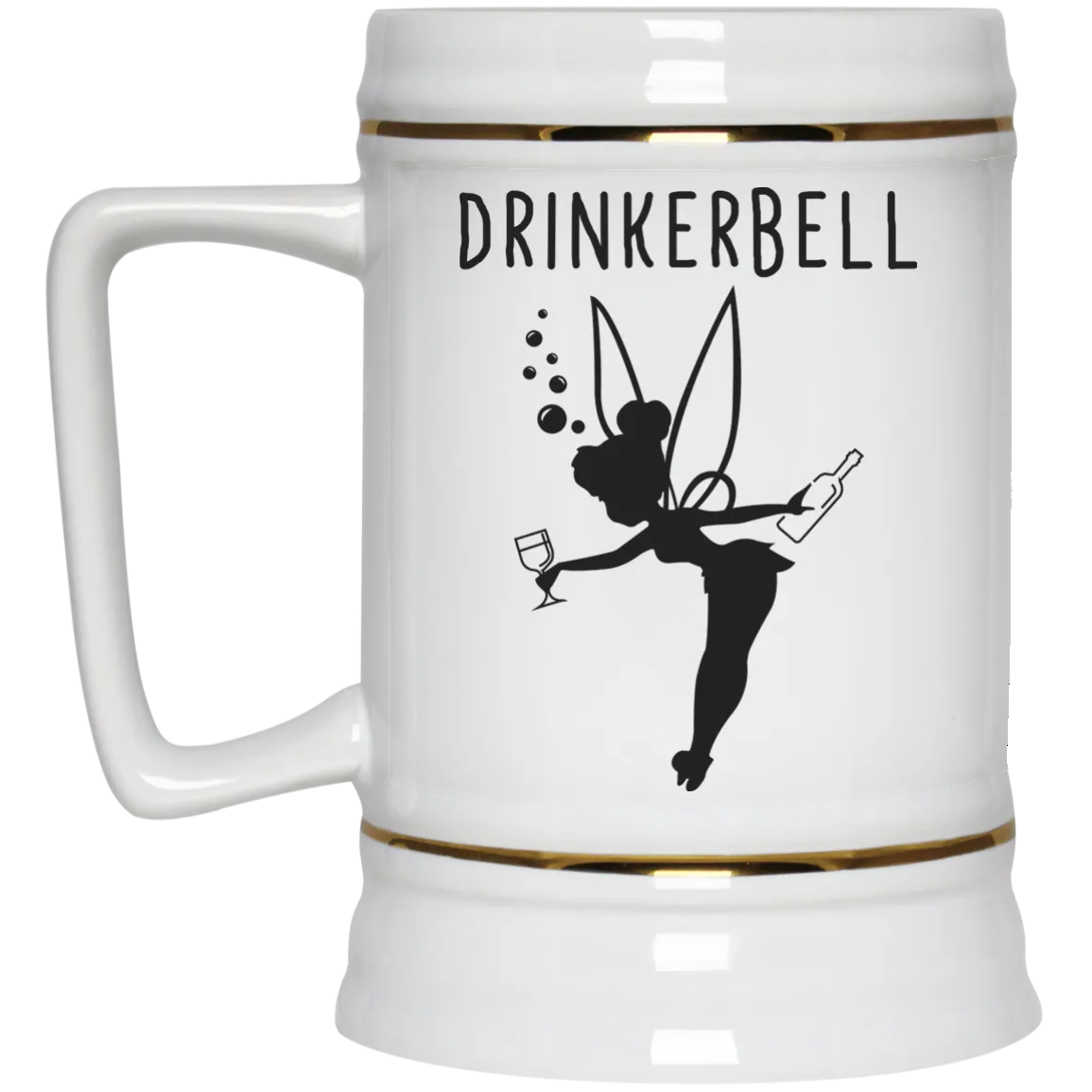 Drinkerbell mugs, beer stein: Drinking Tinkerbell