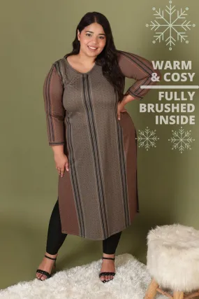 Earthen Classic Art Woolen Winter Kurti