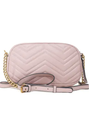 ELEGANT CHEVRON CROSSBODY-PINK