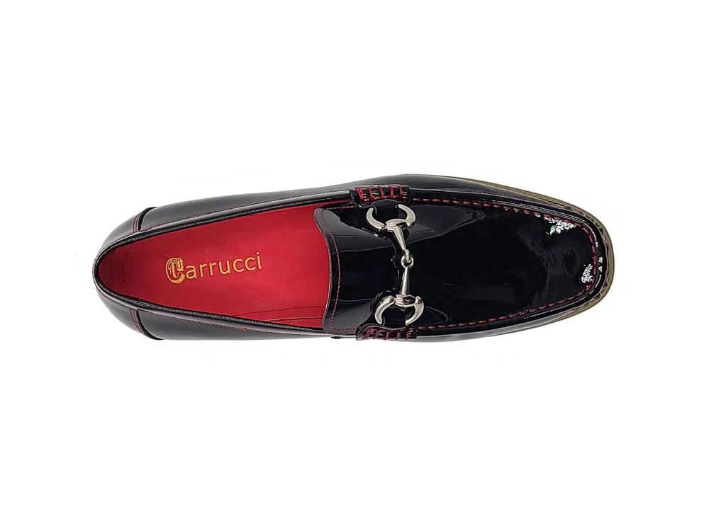 Elegant Patent Leather Horse Bit Loafer