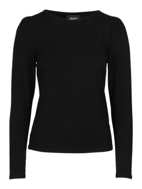 Elis Plain Wool Longsleeve Black