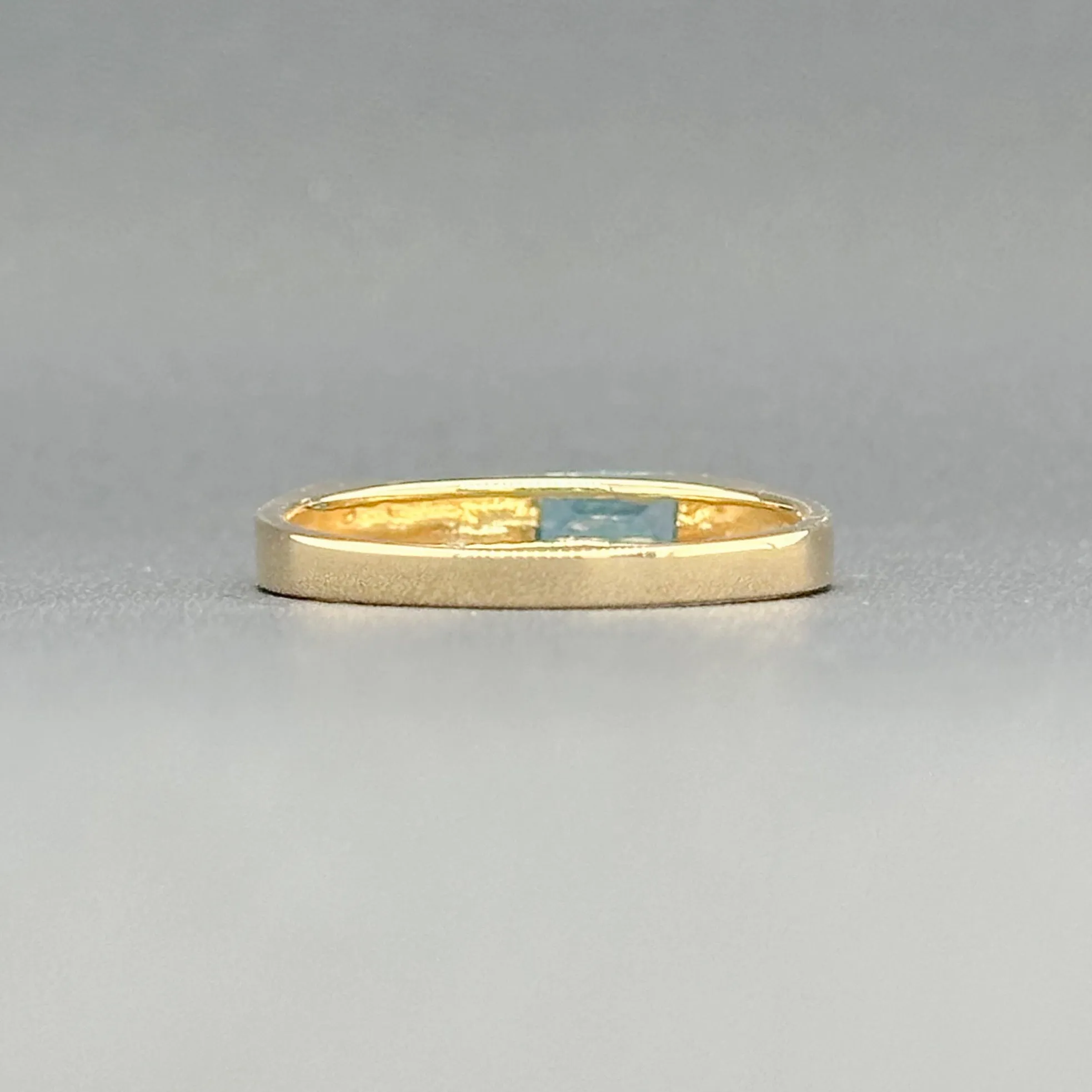 Estate 14K Y Gold 0.34ct Blue Topaz Ring