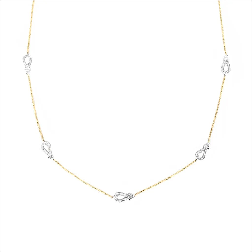 Fiamma 18K Gold & Diamond Station Necklace