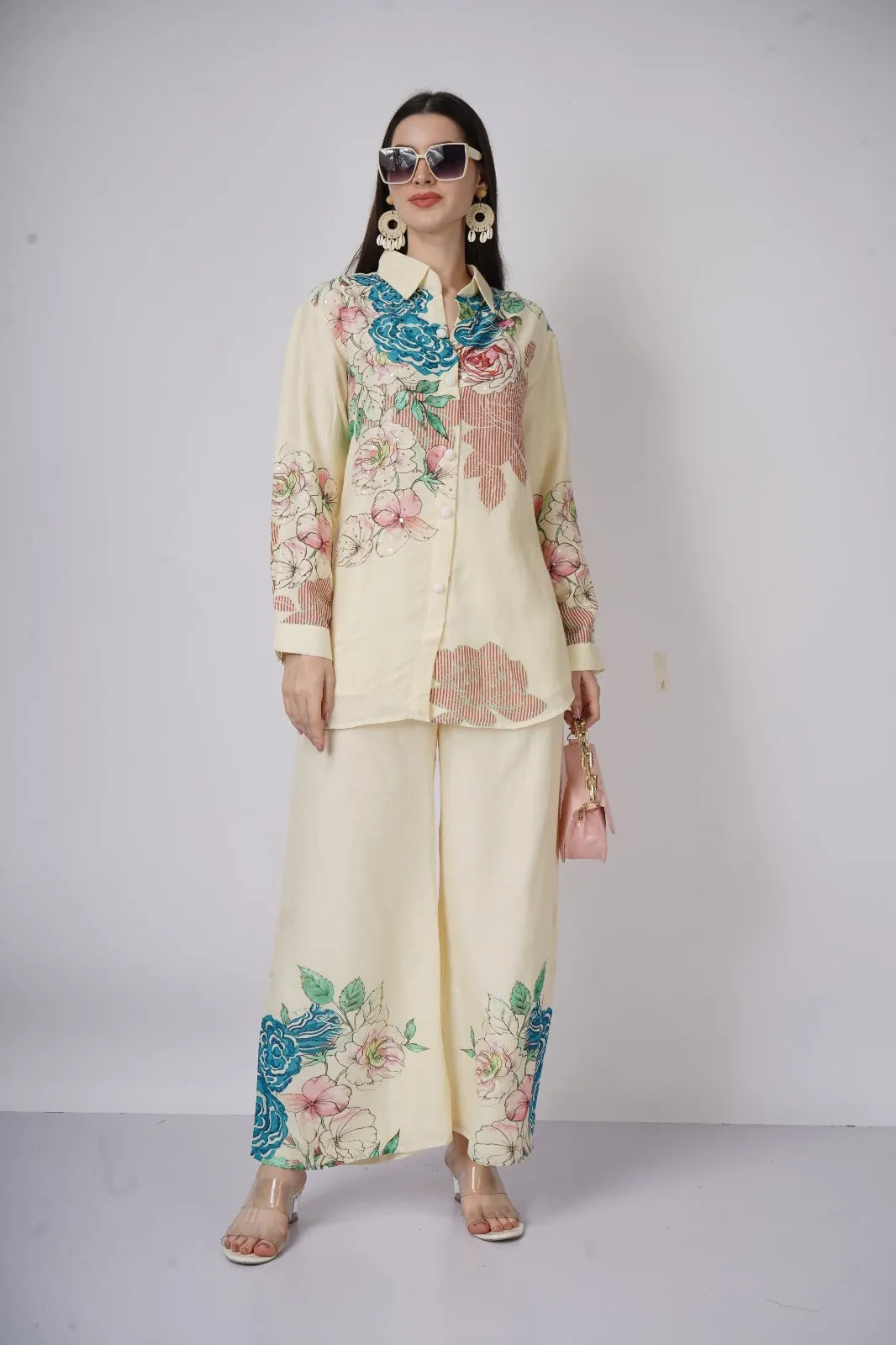 Floral Linen Co ord Set