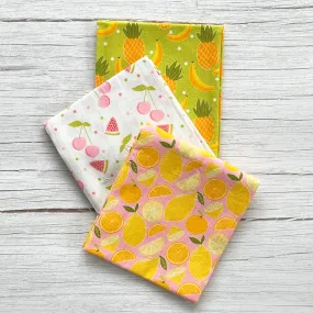 FRUITS FLOURSACK KITCHEN TOWEL S/3