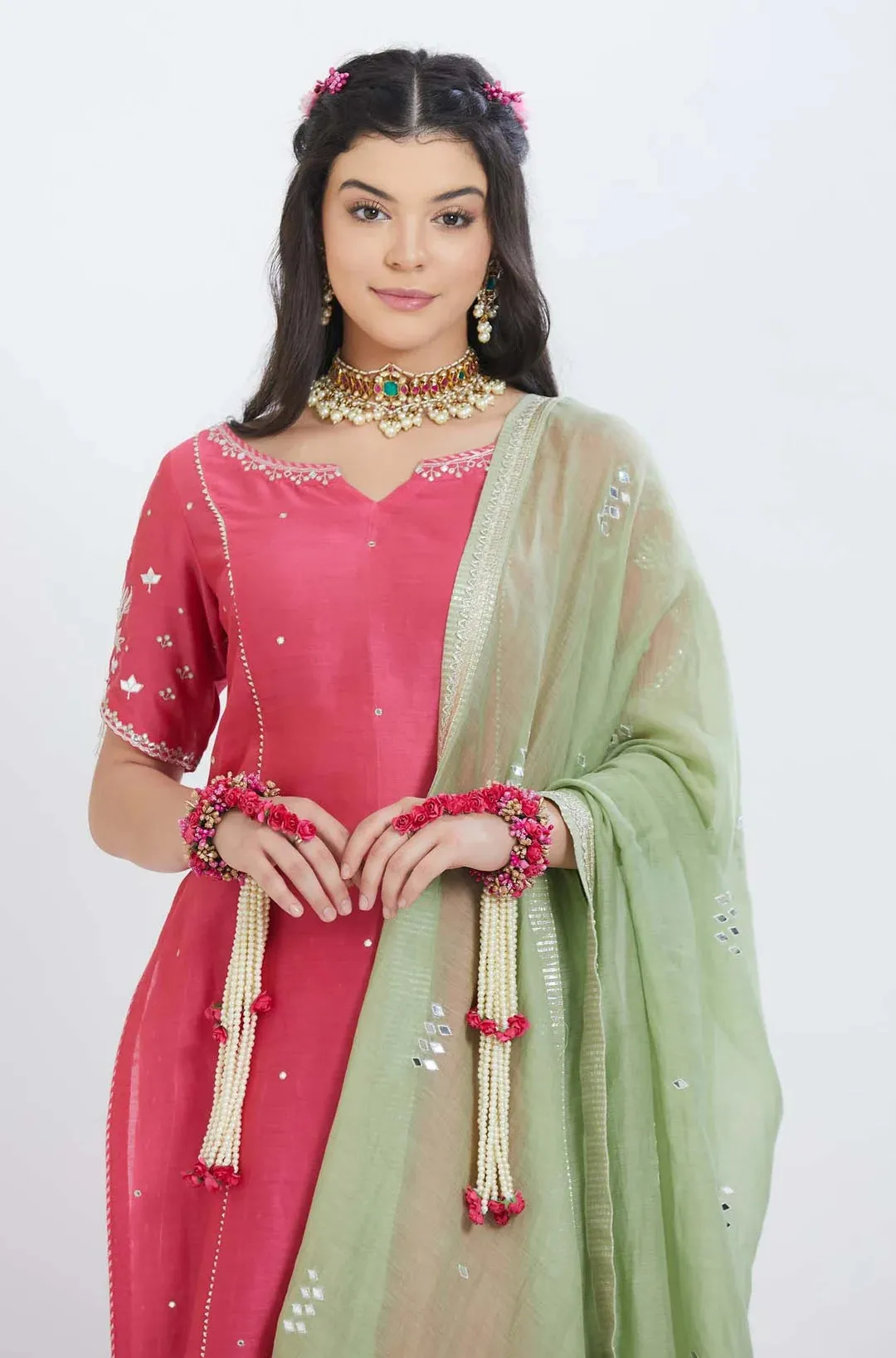 Fuchsia Kurta Sharara Set