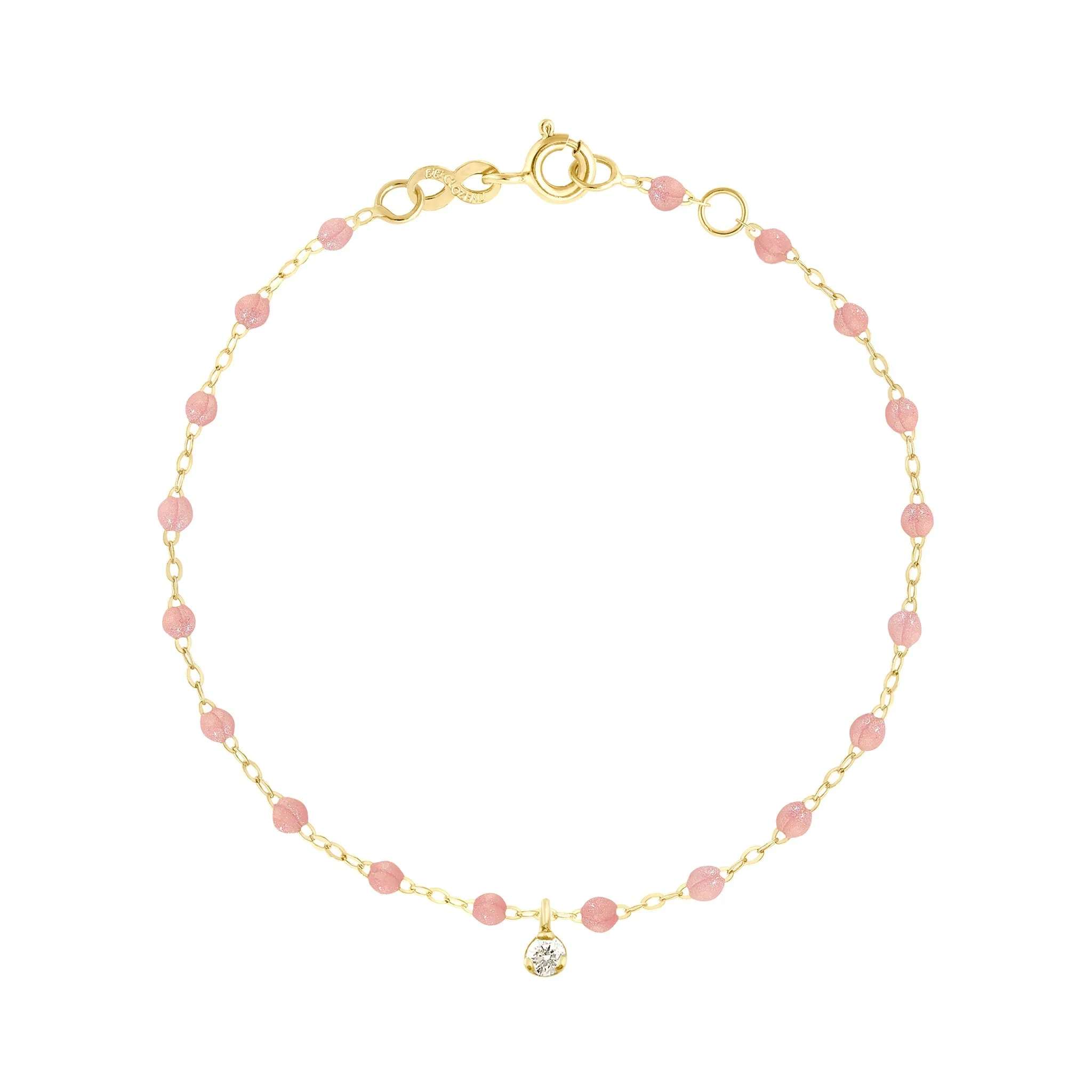 Gigi Supreme 1 Diamond Bracelet, Blush, Yellow Gold, 6.7"