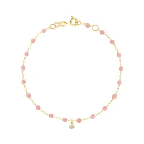 Gigi Supreme 1 Diamond Bracelet, Blush, Yellow Gold, 6.7"