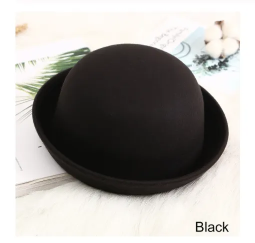 Girls And Boys  Woolen Adjustable Bowler Fedora Hat - ONLY 5 LEFT !!!