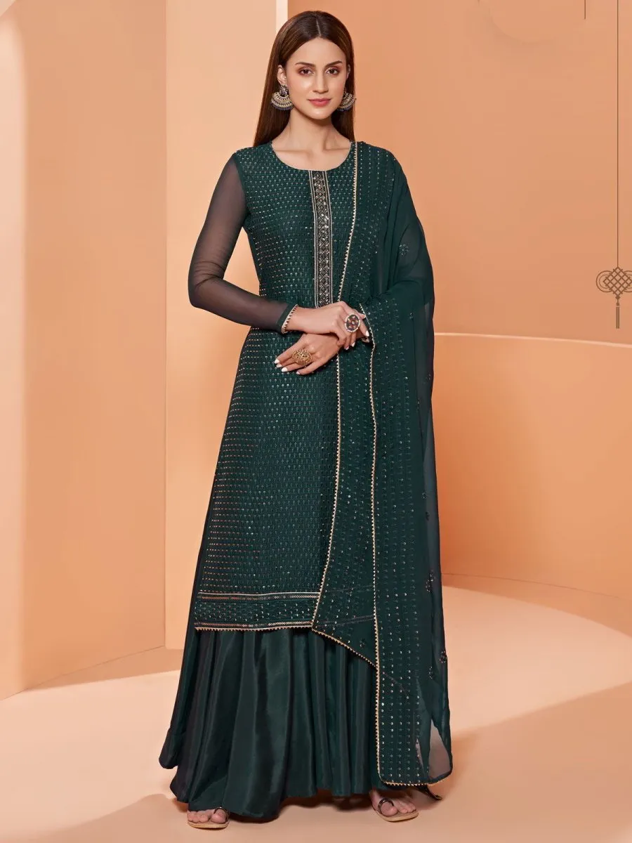 Green Sharara Suit