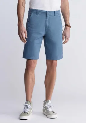 Hadrian Men's Flat Front Shorts in Mirage Blue - BM24266