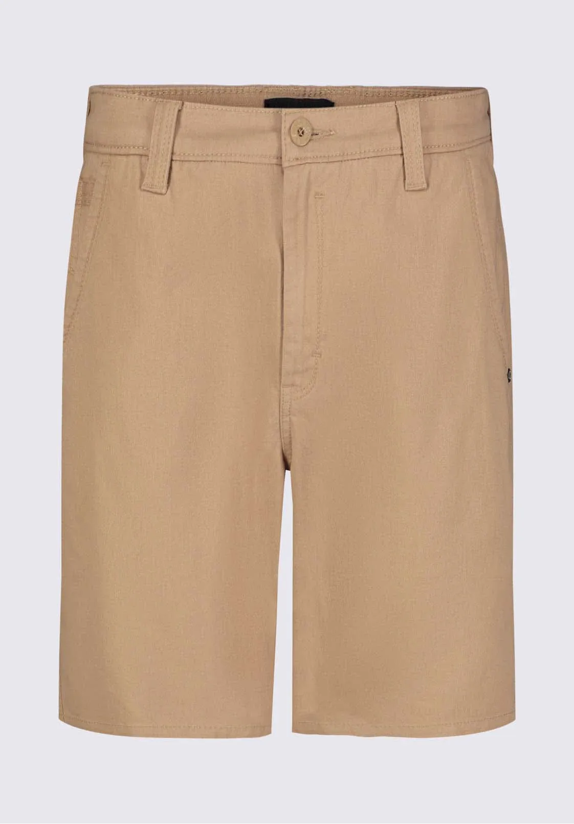 Hadrian Men's Flat Front Shorts in Tan - BM24266