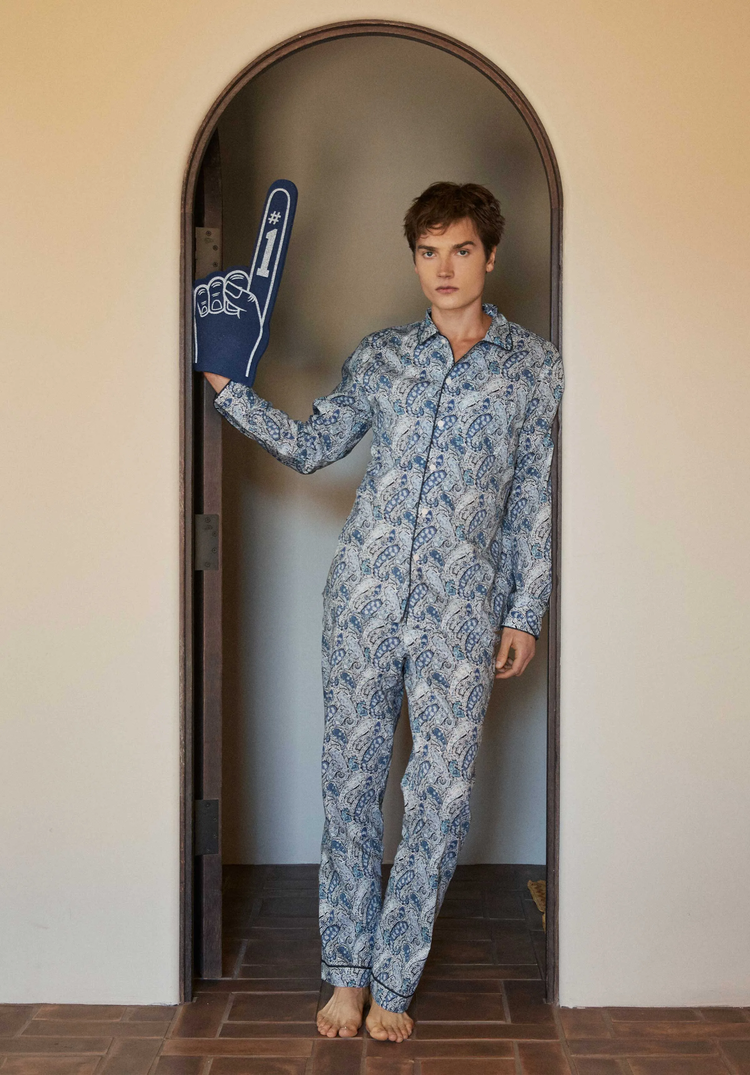 Henry Pajama Set in Blue Liberty Bourton