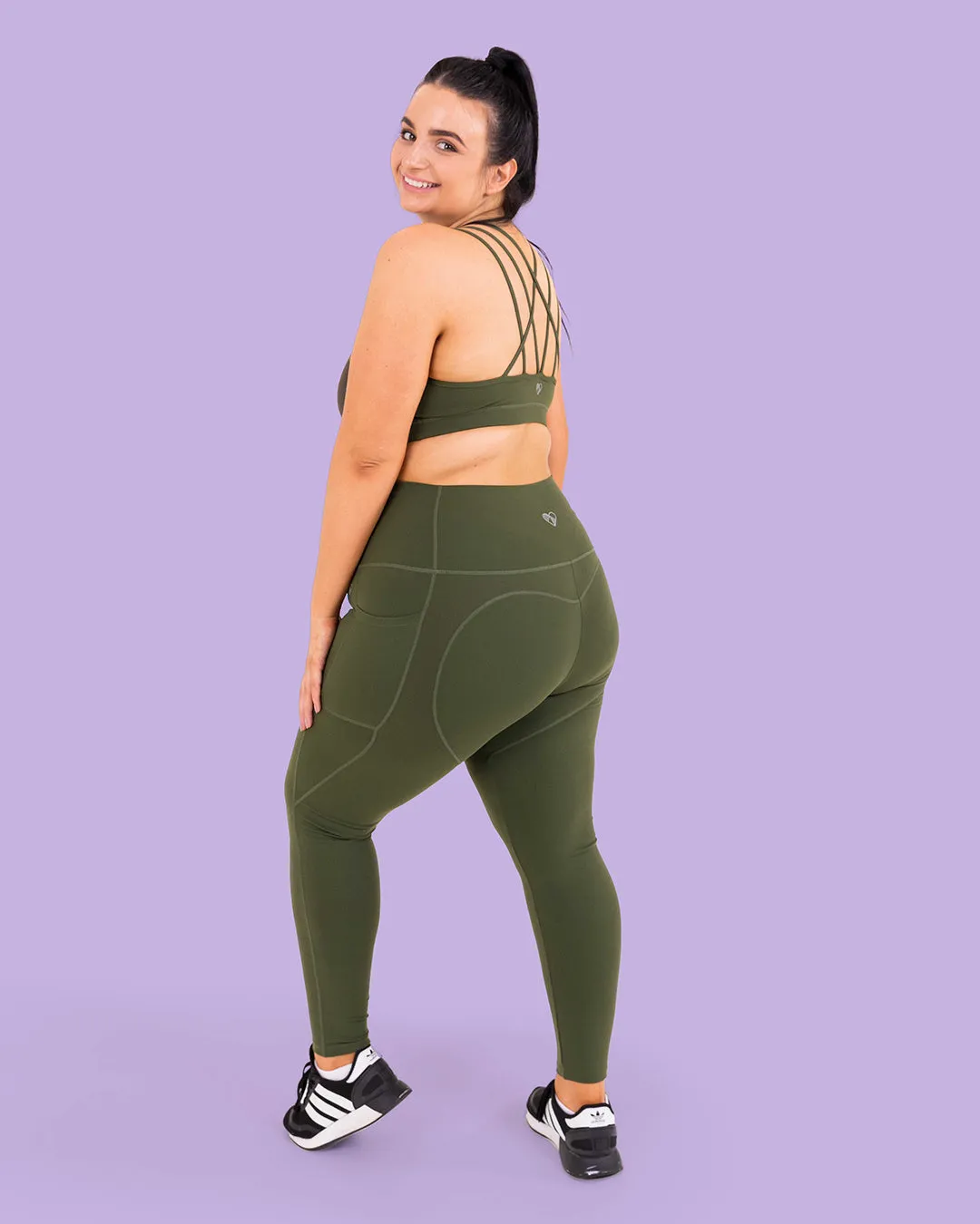 HERO Sports Bra Olive