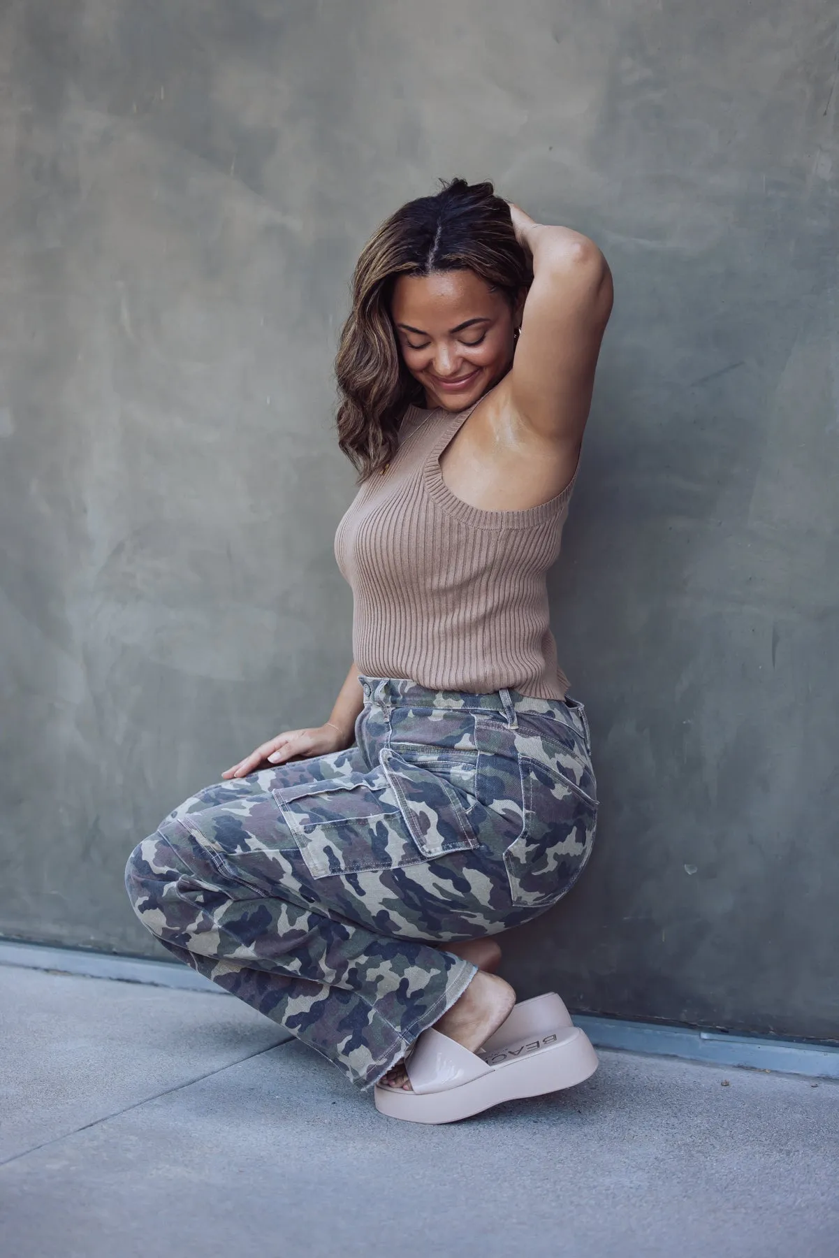 Hidden Jeans Tracey Camo Cargo Jeans