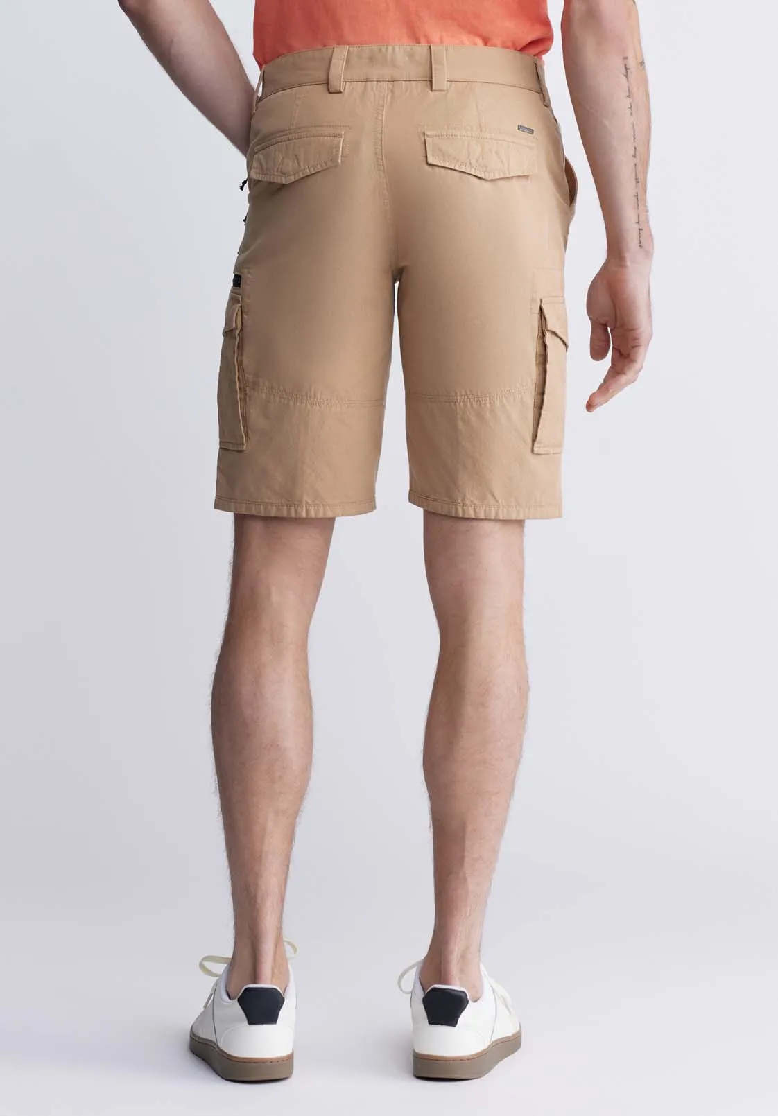 Hiero Men's Cargo Shorts in Tan - BM24270