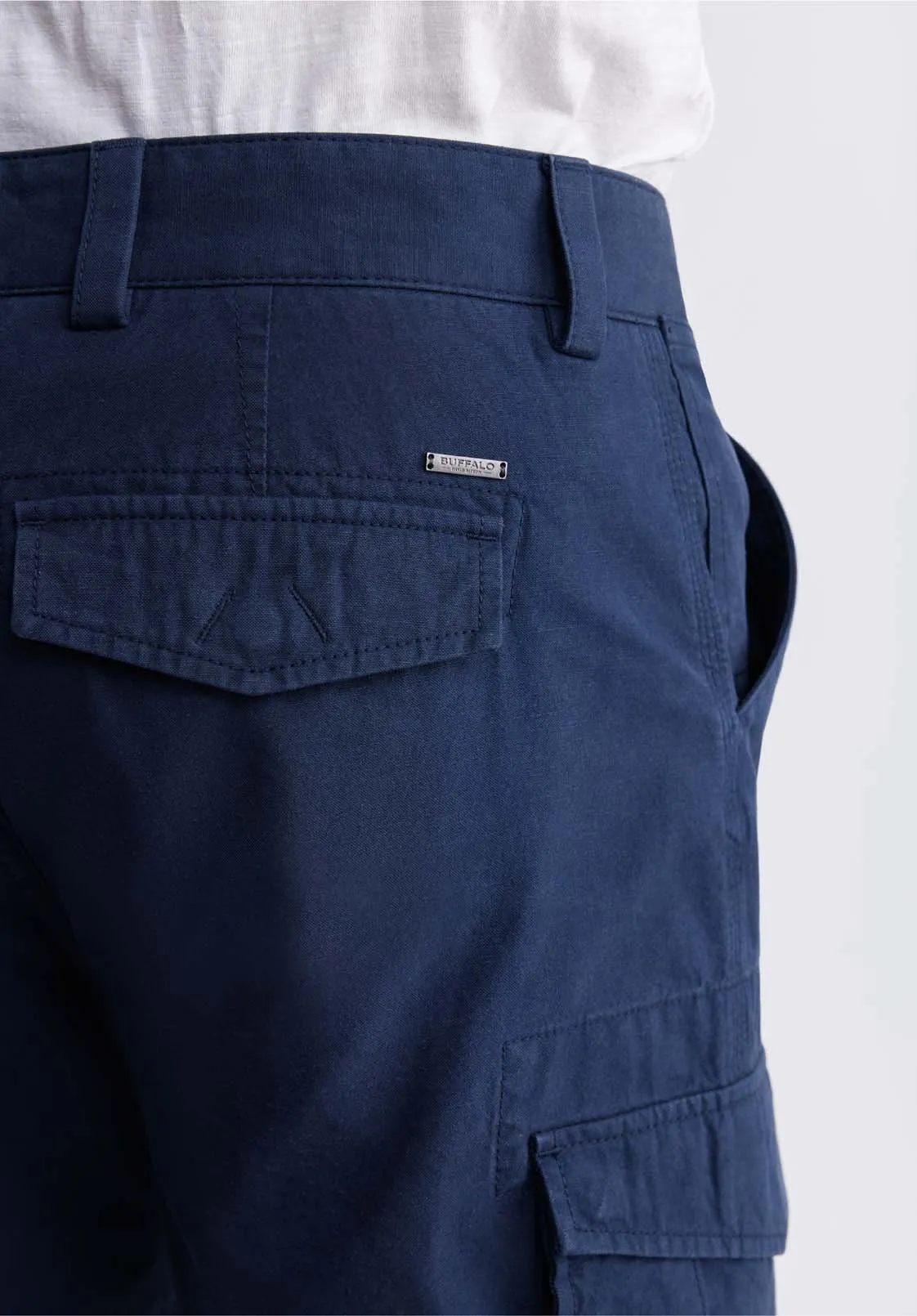 Hiero Men's Shorts with Cargo Pockets in Midnight Blue - BM24270