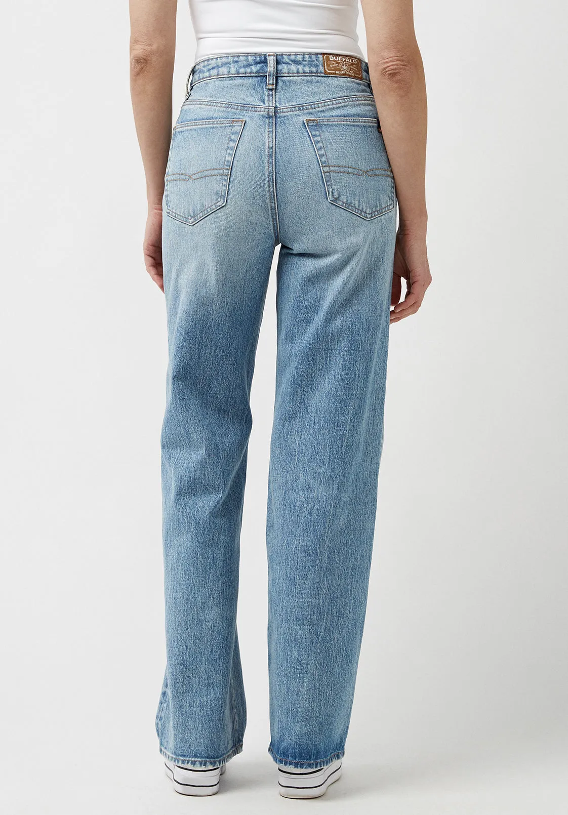 High Rise Wide Leg Addie Vintage Feel Women's Jeans - BL15901