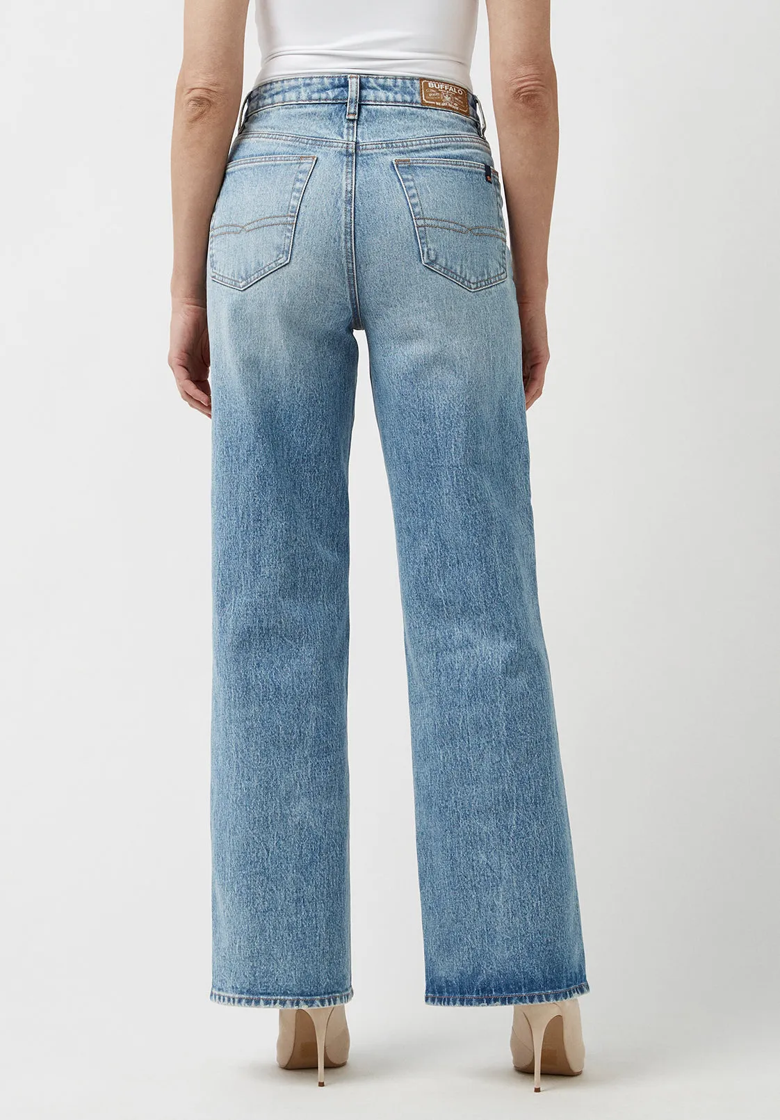 High Rise Wide Leg Addie Vintage Feel Women's Jeans - BL15901