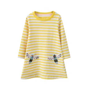 Honey Bee Outdoor Dress, Yellow