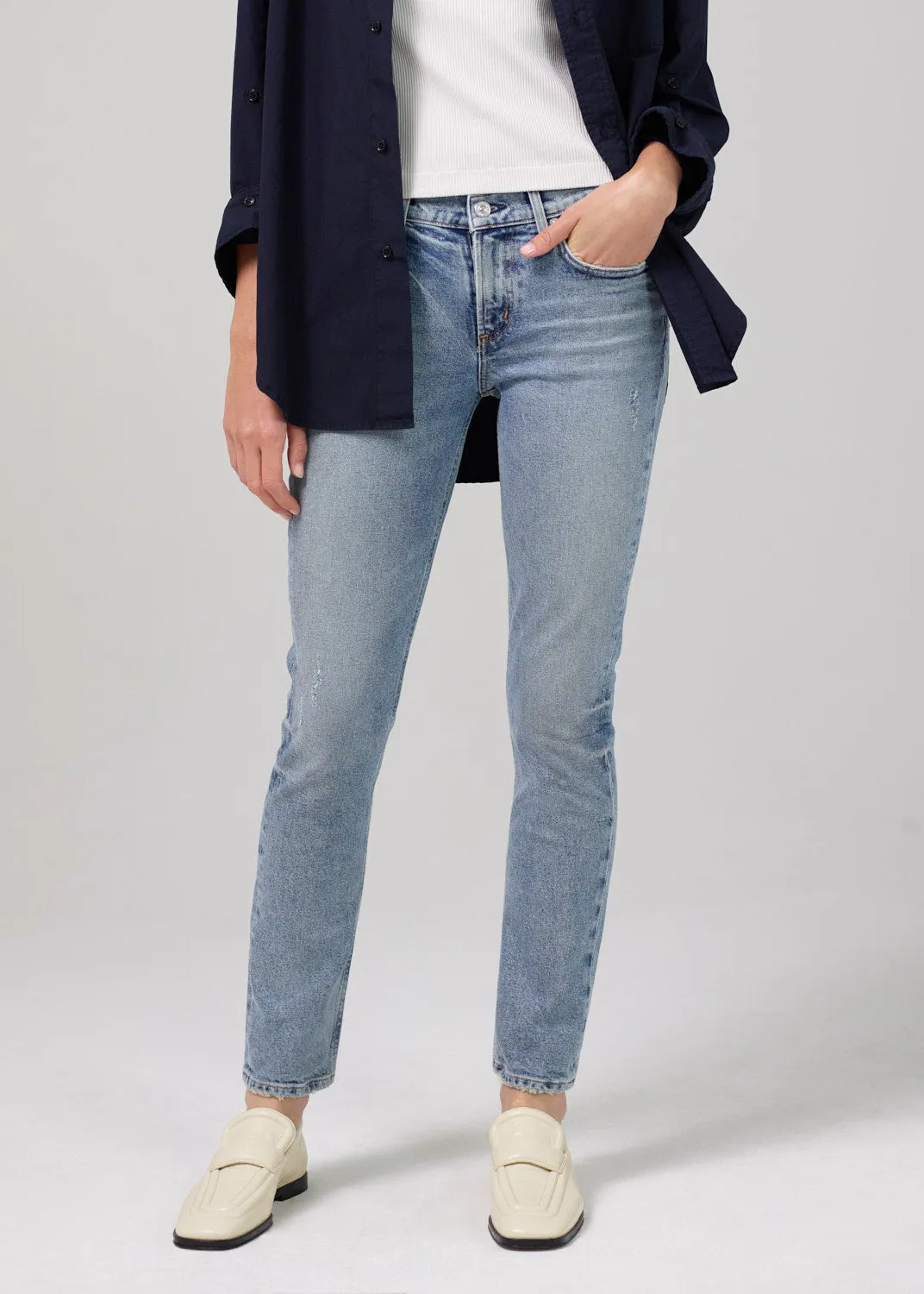 INGA LOW RISE SLIM JEAN IN ADORN