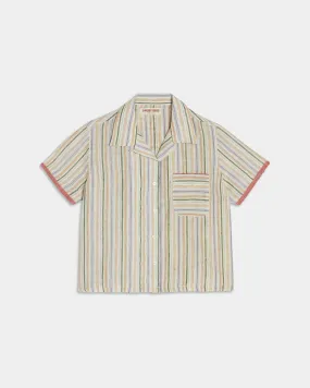 Kaia Summer Stripes Shirt Yellow Green