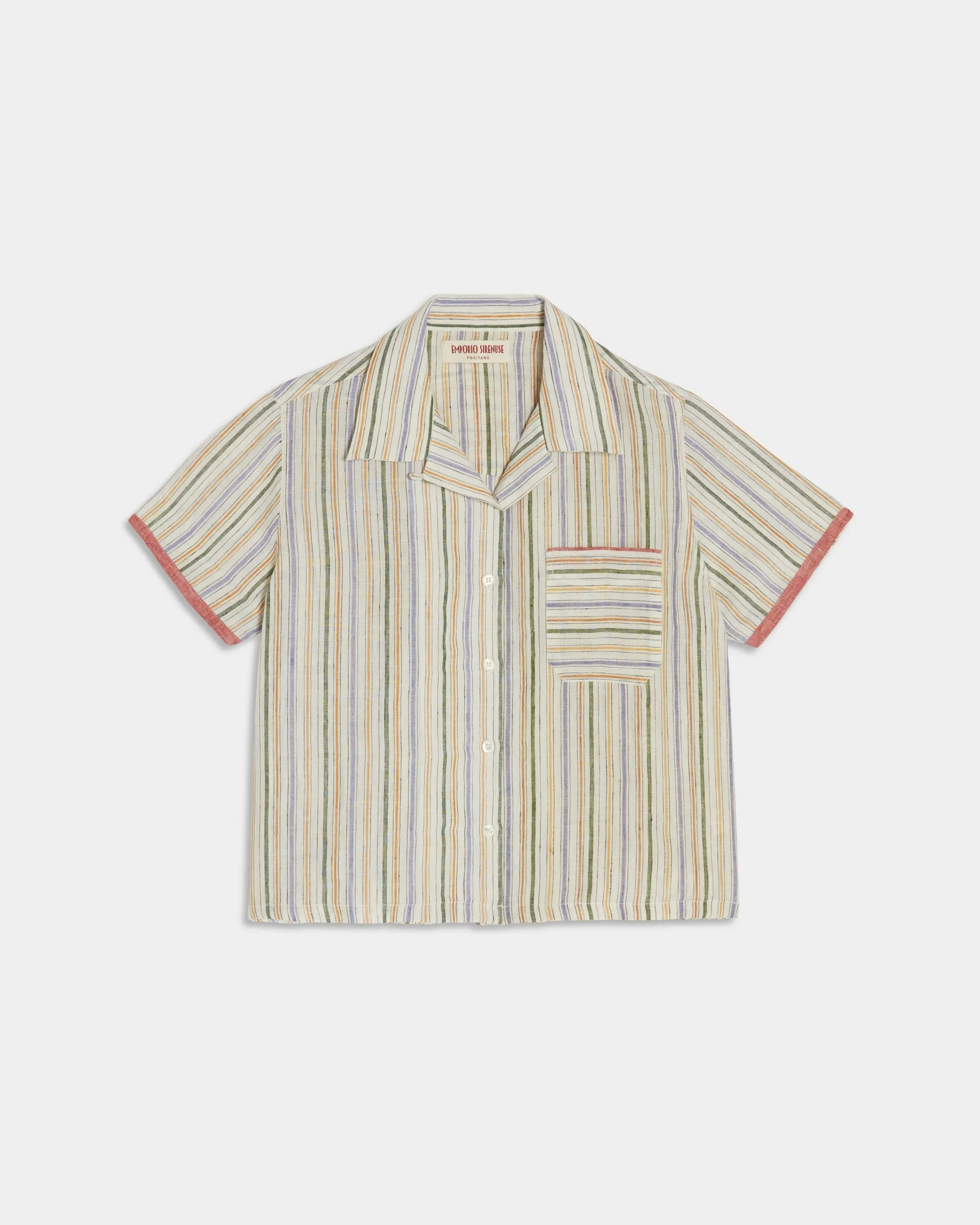 Kaia Summer Stripes Shirt Yellow Green