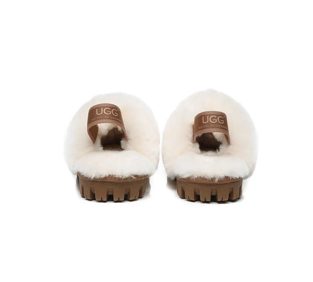 Kids Sheepskin Wool Slingback Slippers Suzie