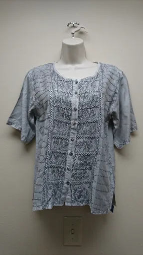 Kurti Blouse Shirt in light grey