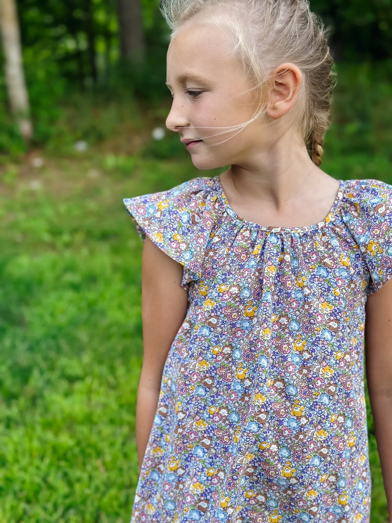 Lavender Floral Dress