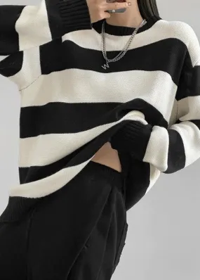 Lazy Day striped long sleeved sweater