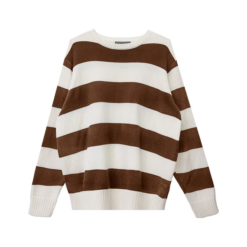 Lazy Day striped long sleeved sweater