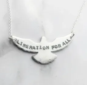 Liberation for all - vegan necklace