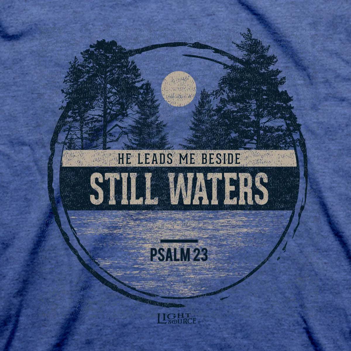 Light Source Mens T-Shirt Beside Still Waters