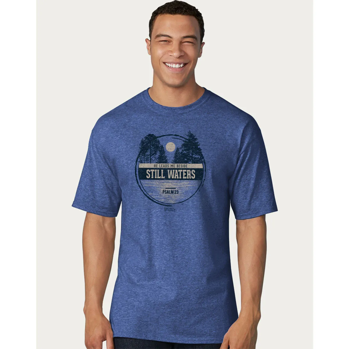 Light Source Mens T-Shirt Beside Still Waters