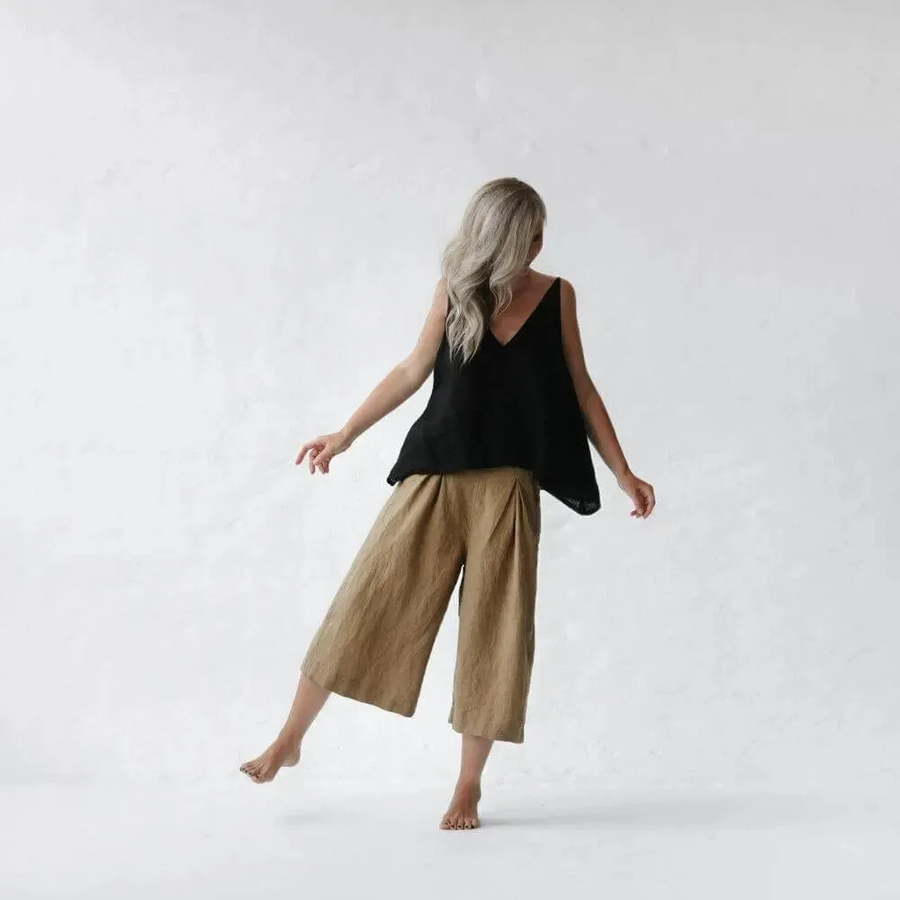 Linen pants Kumiko beige by Seaside Tones