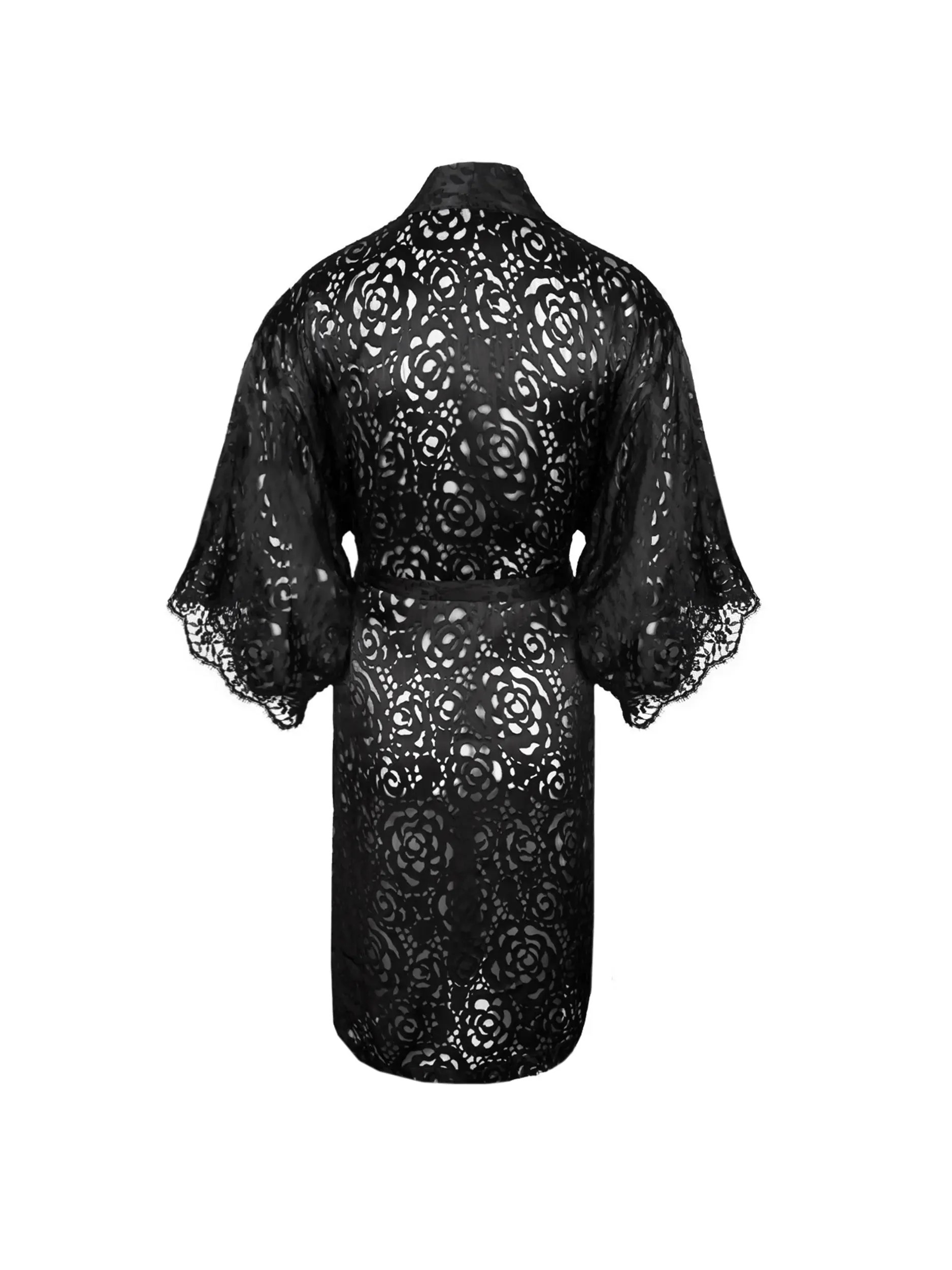 Lise Charmel-Dressing Floral Robe-Black