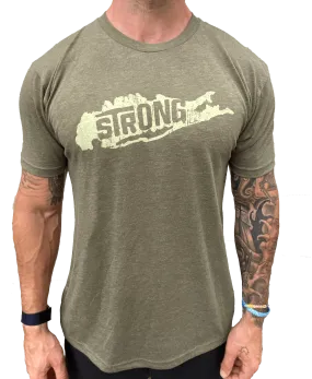 Long Island Strong Olive Tee