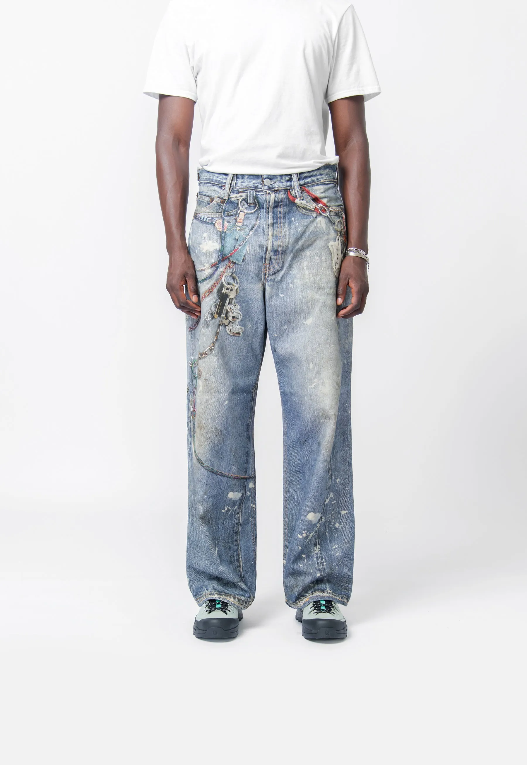 Loose Fit Trousers-1981M Mid Blue