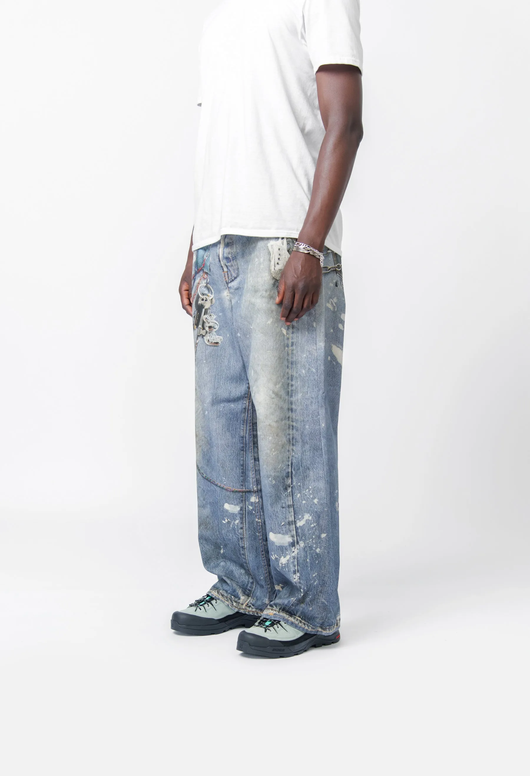 Loose Fit Trousers-1981M Mid Blue