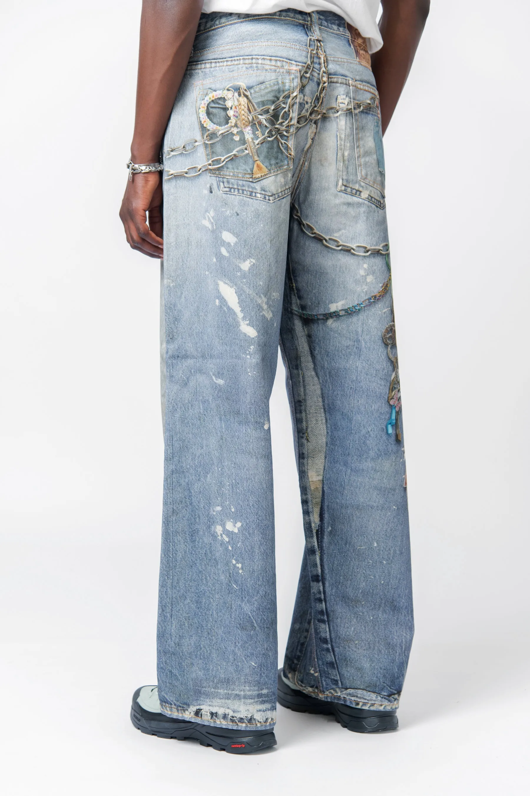 Loose Fit Trousers-1981M Mid Blue