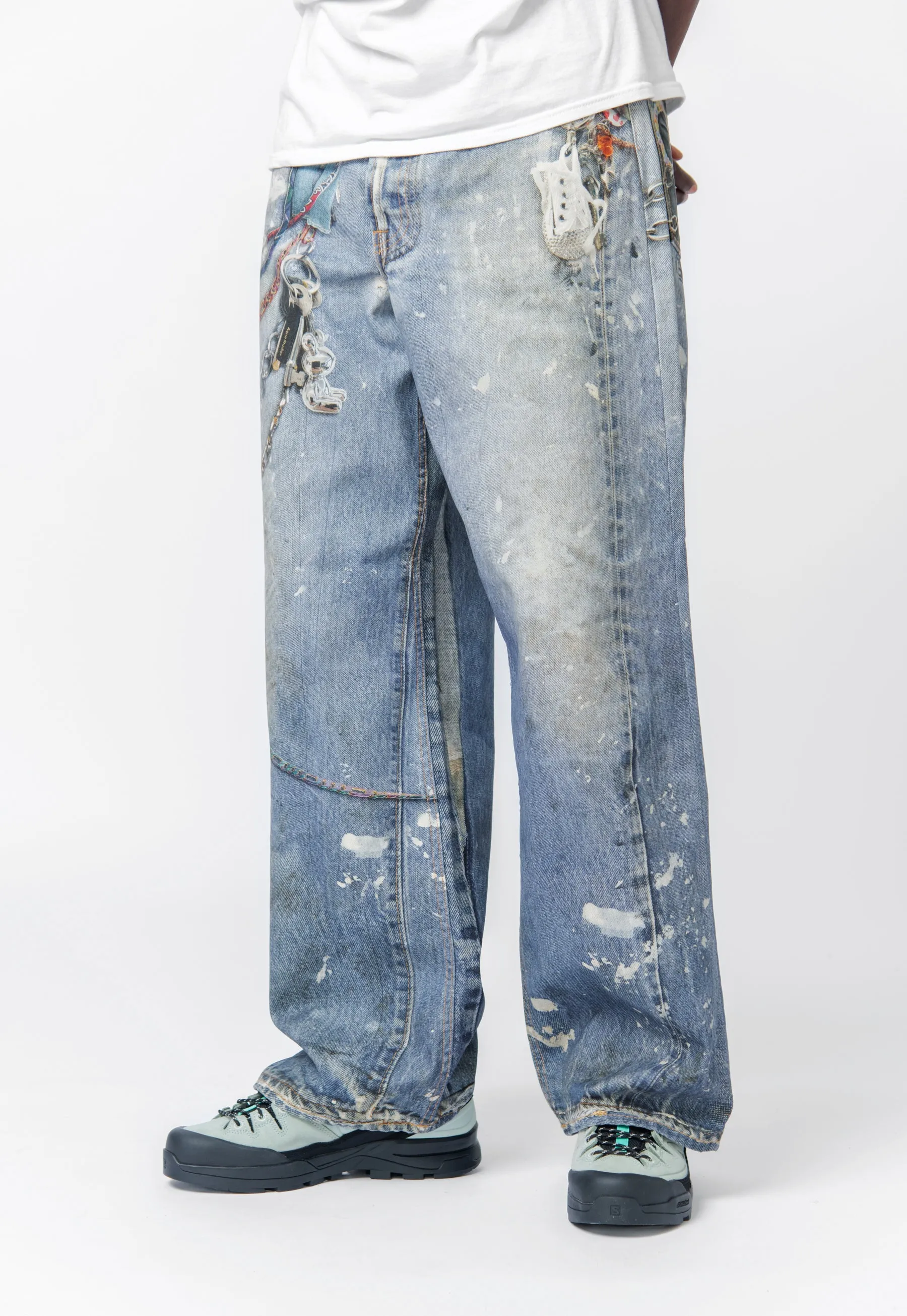 Loose Fit Trousers-1981M Mid Blue