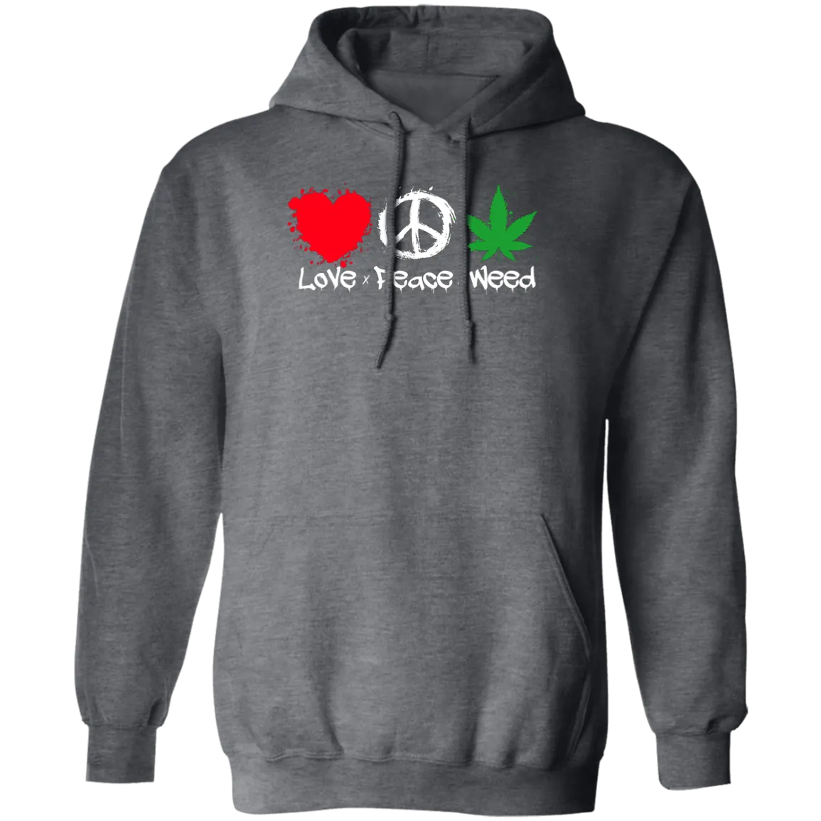 Love Peace Weed /Black Hoodie