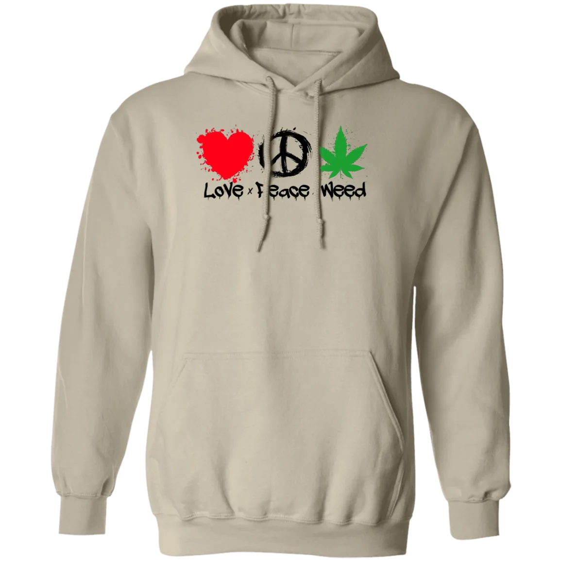 Love Peace Weed Hoodie