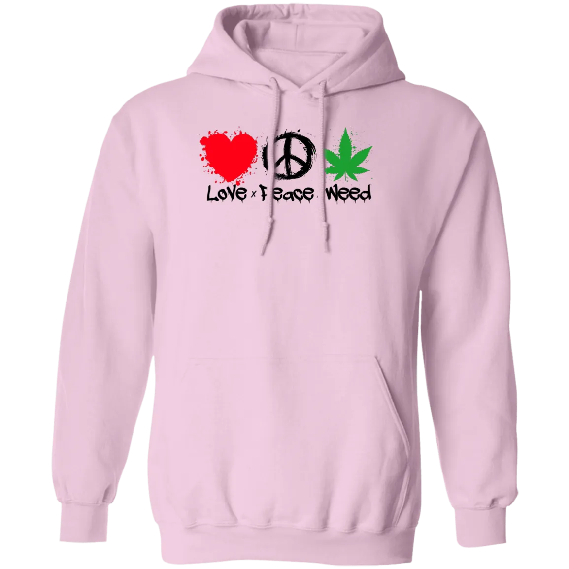 Love Peace Weed Hoodie