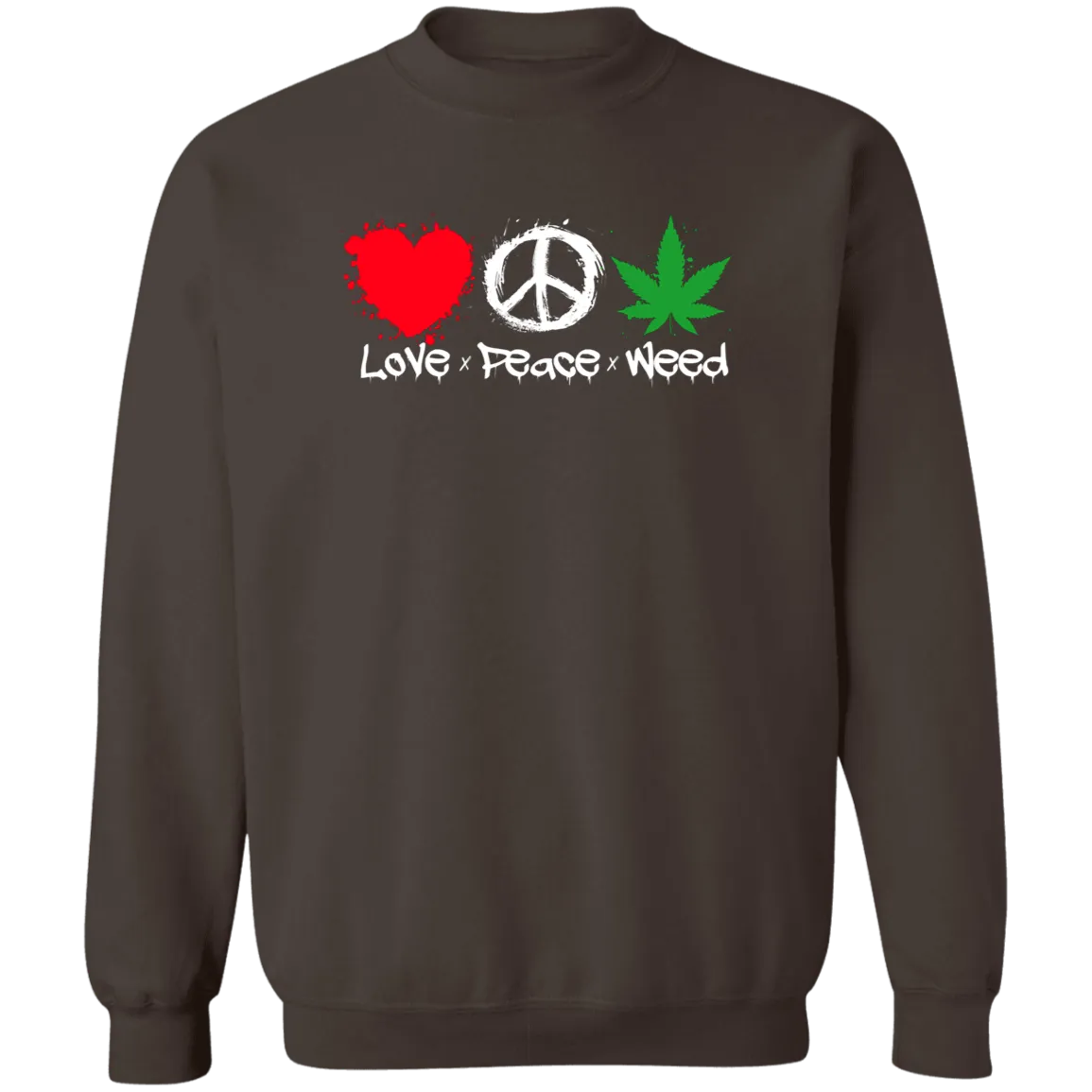 Love Peace Weed Sweatshirt