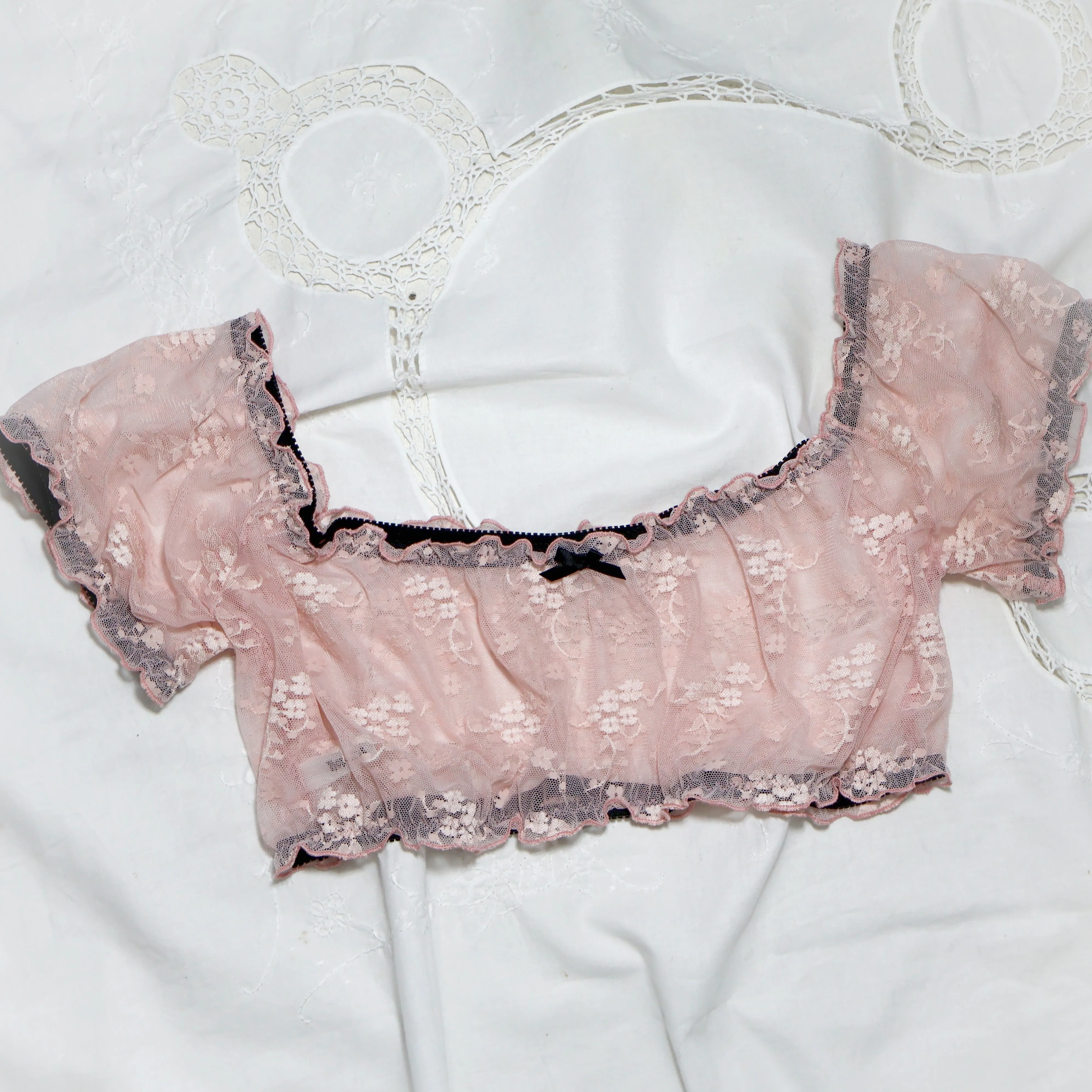 Lula Top Pink Clover Lace