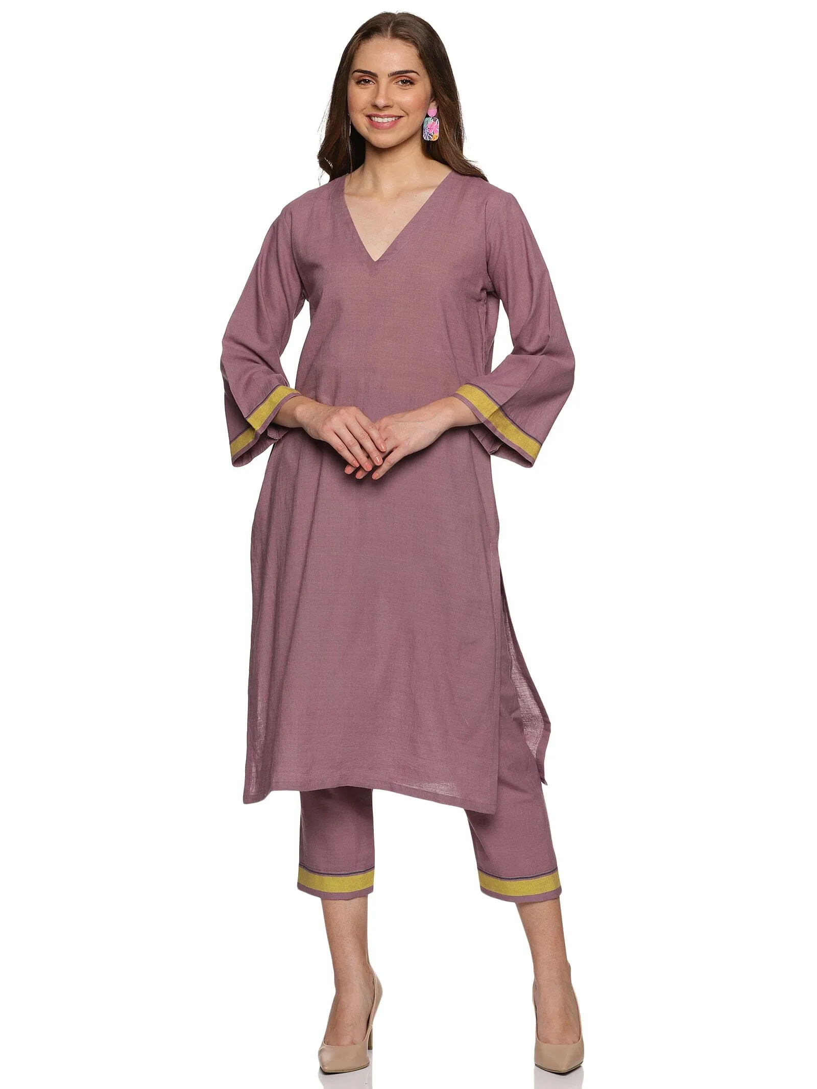 MARSHA Magenta handloom Co-ord set