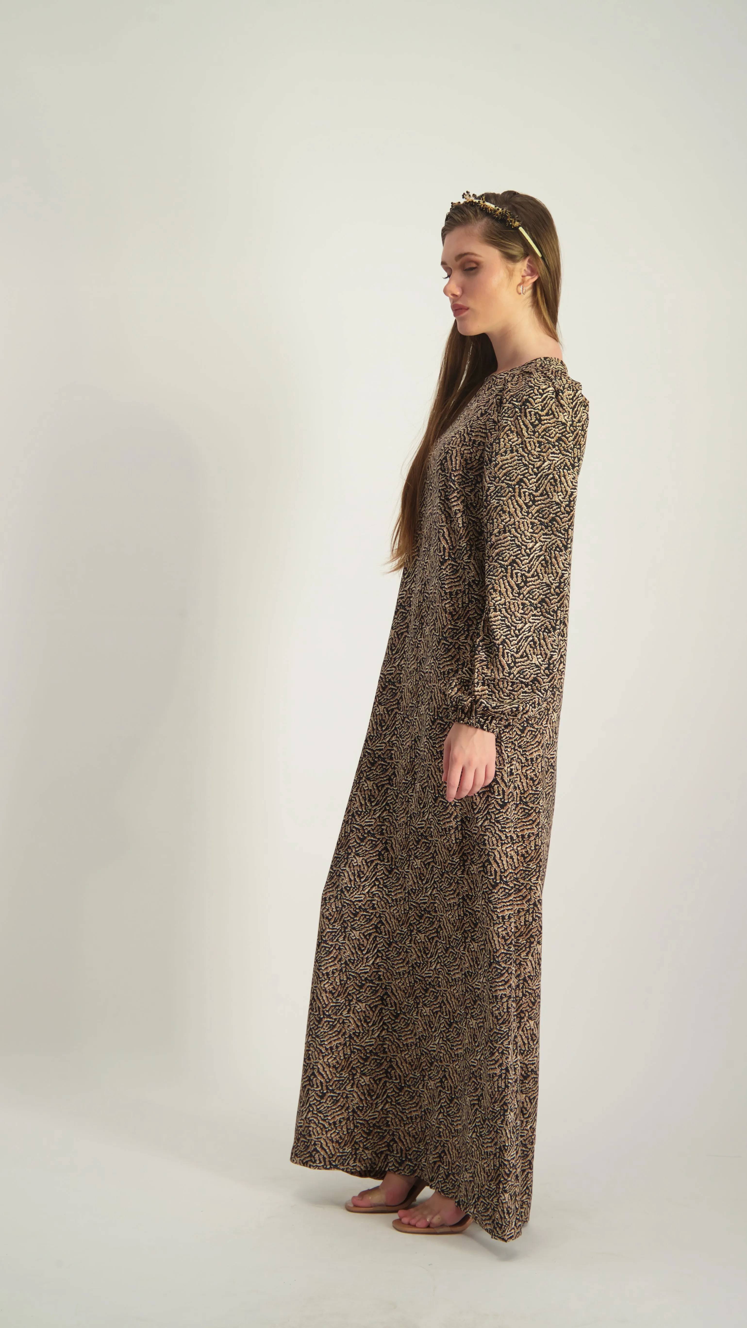 Maxi Elegant Dress / Brown